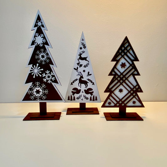 3er Set Weihnachtsbaum