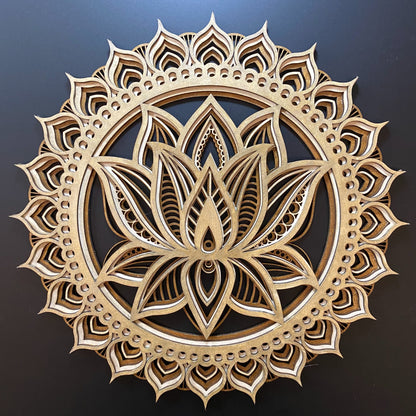 Wanddeko Mandala Lotus