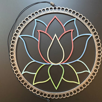 Fensterdeko Mandala Lotus