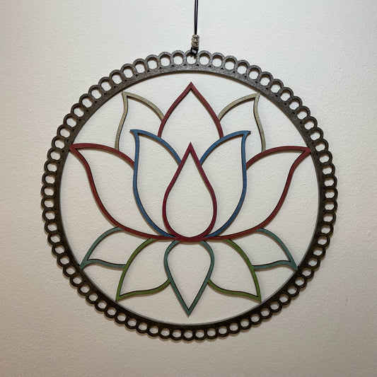 Fensterdeko Mandala Lotus